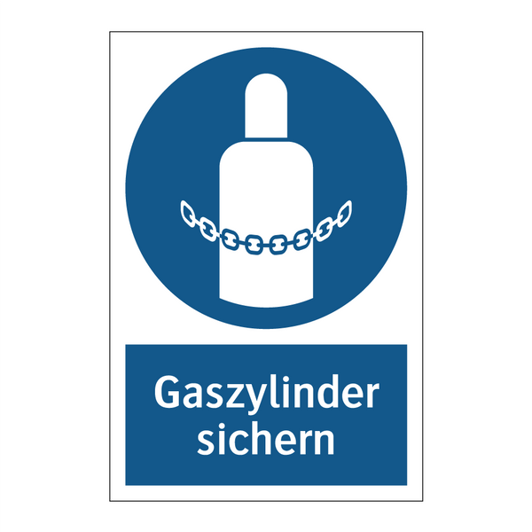 Gaszylinder sichern