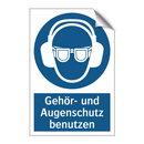 Gehör- und Augenschutz benutzen