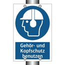 Gehör- und Kopfschutz benutzen
