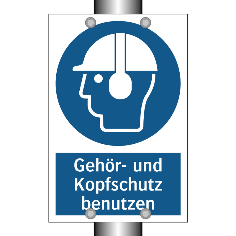Gehör- und Kopfschutz benutzen