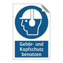 Gehör- und Kopfschutz benutzen