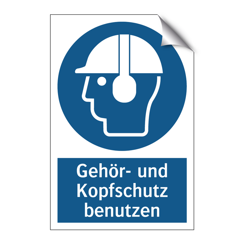 Gehör- und Kopfschutz benutzen