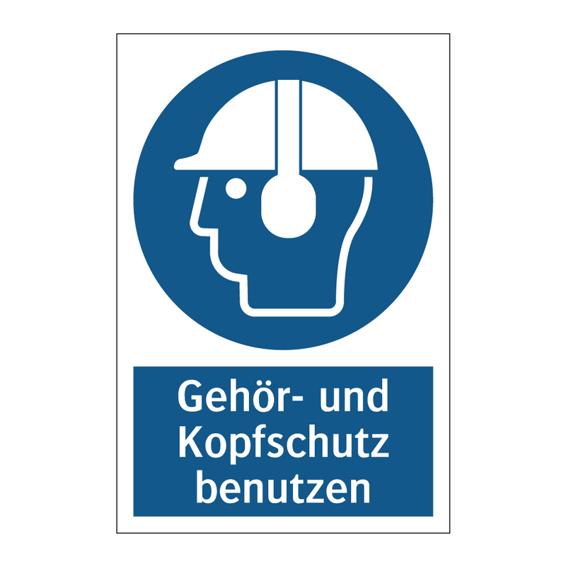 Gehör- und Kopfschutz benutzen