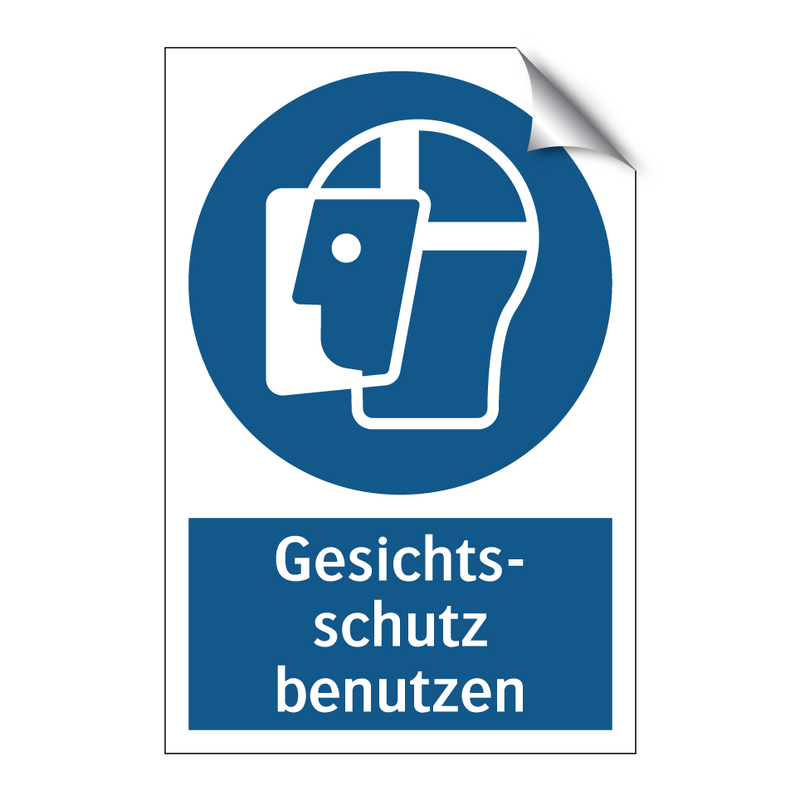 Gesichts- schutz benutzen