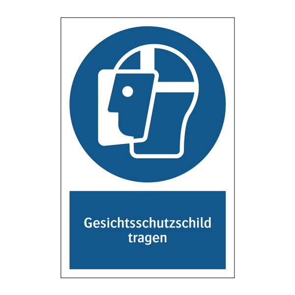 Gesichtsschutzschild tragen