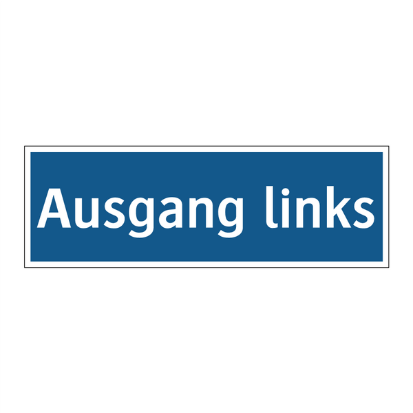 Ausgang links