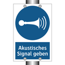 Akustisches Signal geben