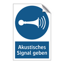 Akustisches Signal geben