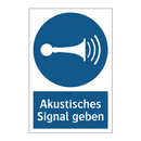 Akustisches Signal geben