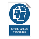 Gesichtsschutz verwenden