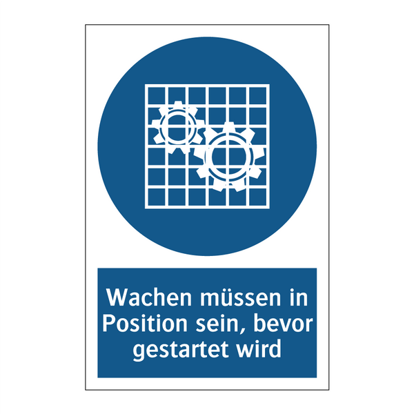 Wachen müssen in Position sein, bevor gestartet wird