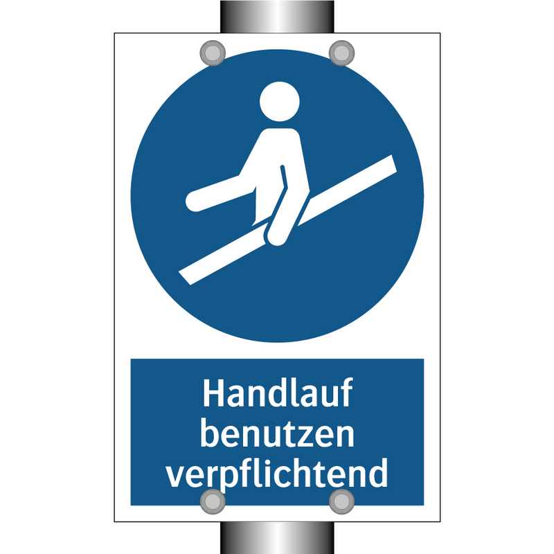 Handlauf benutzen verpflichtend