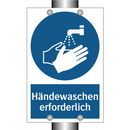 Händewaschen erforderlich