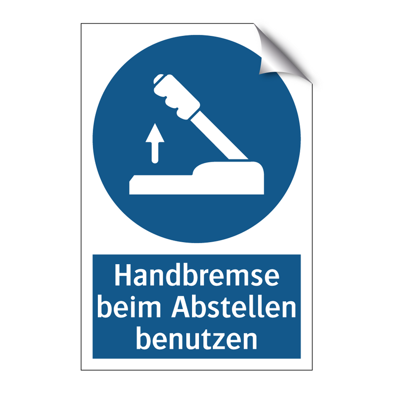 Handbremse beim Abstellen benutzen