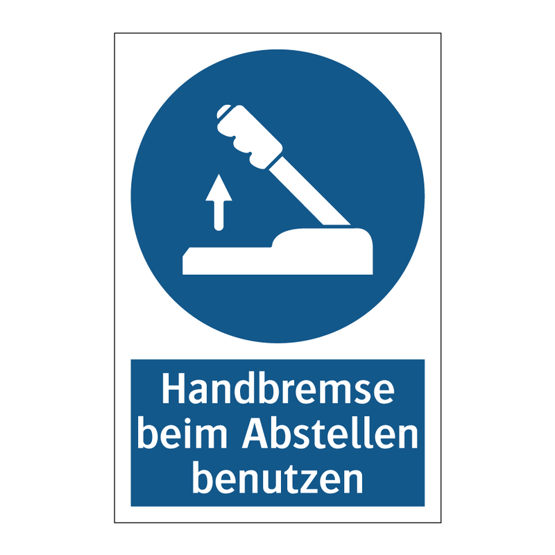 Handbremse beim Abstellen benutzen