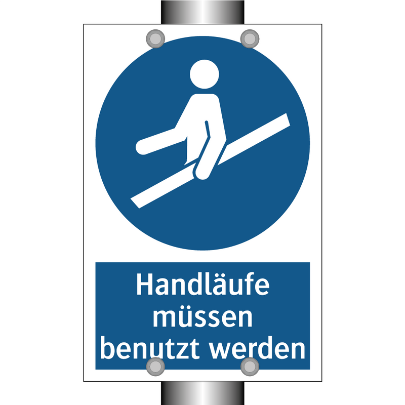 Handläufe müssen benutzt werden