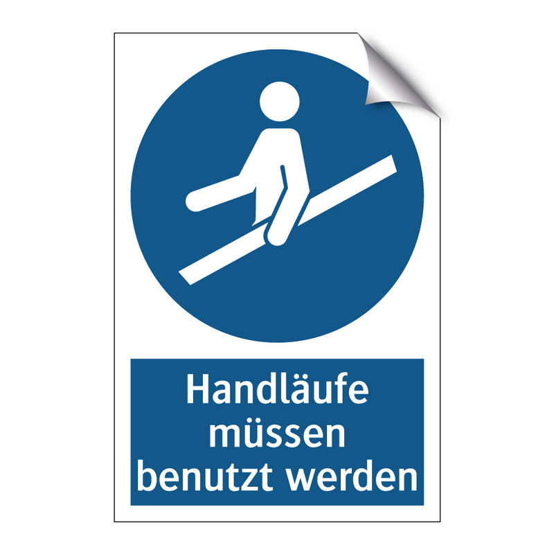 Handläufe müssen benutzt werden