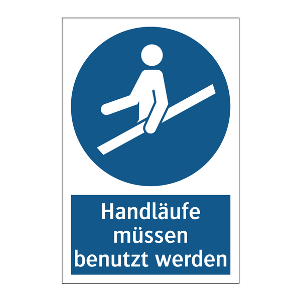 Handläufe müssen benutzt werden