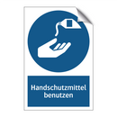 Handschutzmittel benutzen