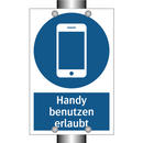 Handy benutzen erlaubt
