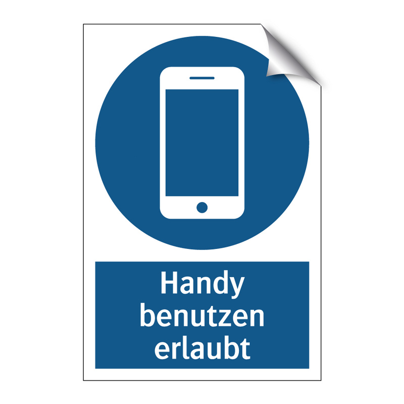 Handy benutzen erlaubt