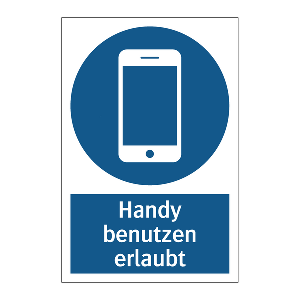 Handy benutzen erlaubt