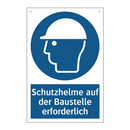 Schutzhelme auf der Baustelle erforderlich