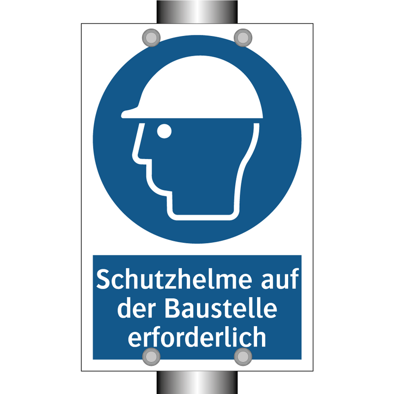 Schutzhelme auf der Baustelle erforderlich
