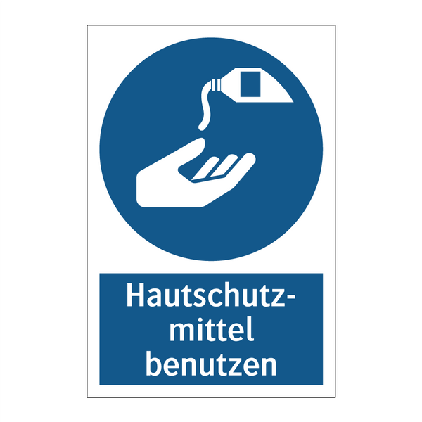 Hautschutz- mittel benutzen