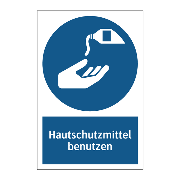Hautschutzmittel benutzen