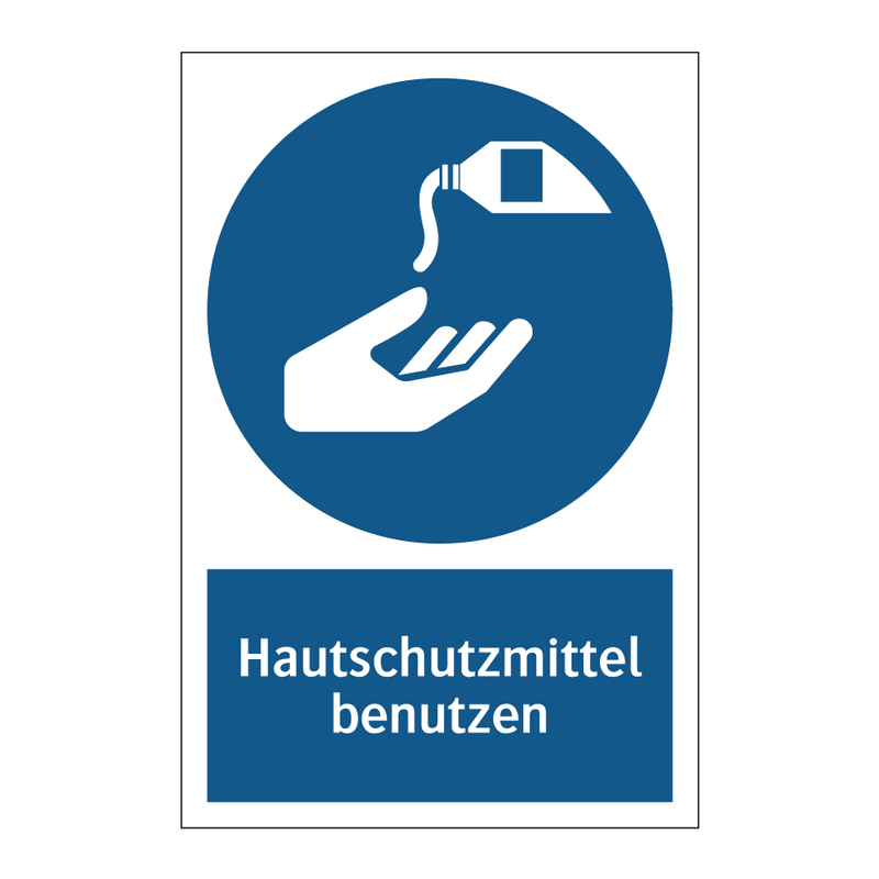 Hautschutzmittel benutzen