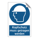 Kopfschutz muss getragen werden