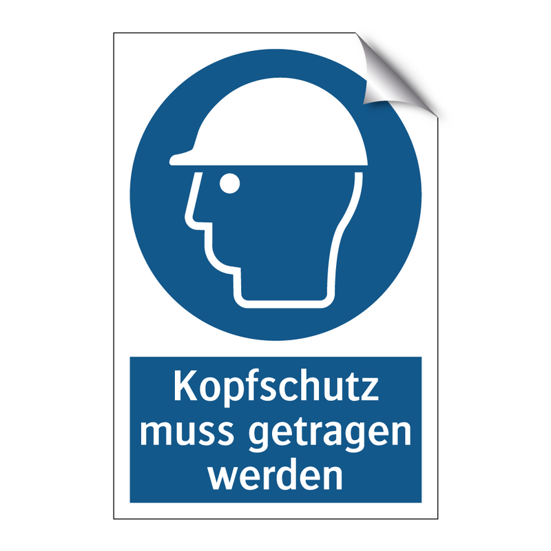 Kopfschutz muss getragen werden