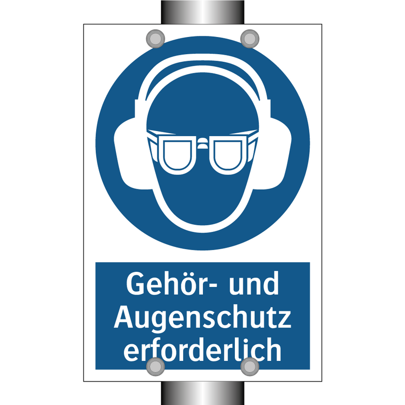 Gehör- und Augenschutz erforderlich