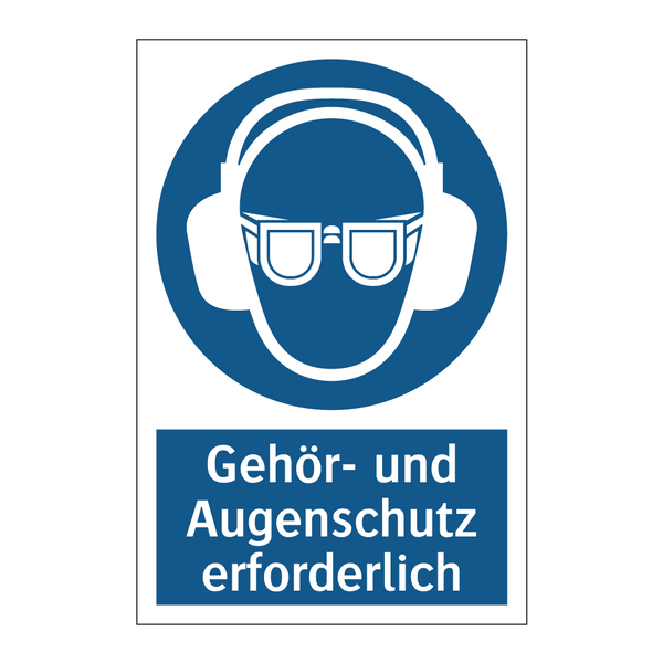 Gehör- und Augenschutz erforderlich