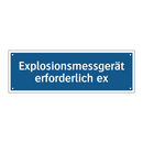 Explosionsmessgerät erforderlich ex