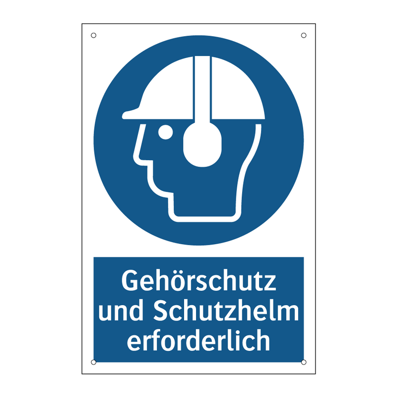 Gehörschutz und Schutzhelm erforderlich