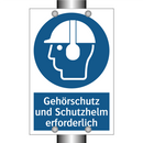 Gehörschutz und Schutzhelm erforderlich