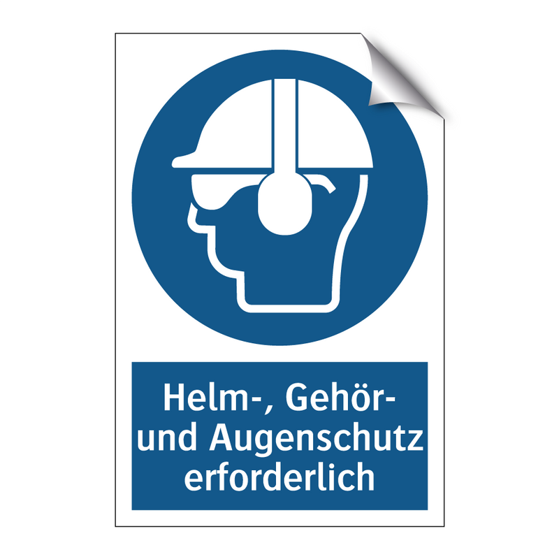 Helm-, Gehör- und Augenschutz erforderlich