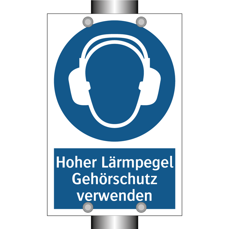Hoher Lärmpegel Gehörschutz verwenden