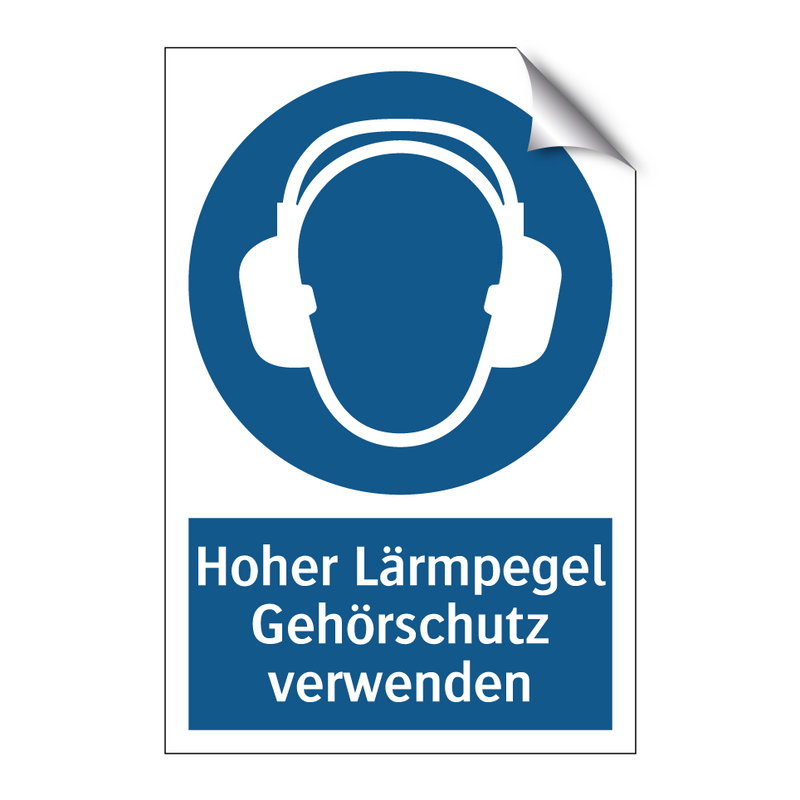 Hoher Lärmpegel Gehörschutz verwenden