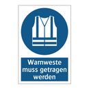 Warnweste muss getragen werden