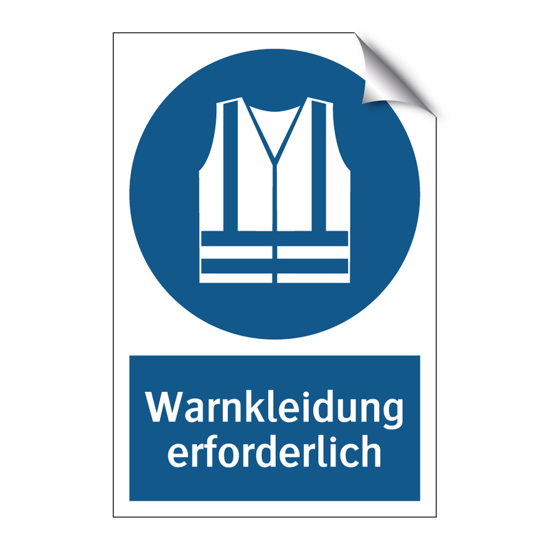 Warnkleidung erforderlich