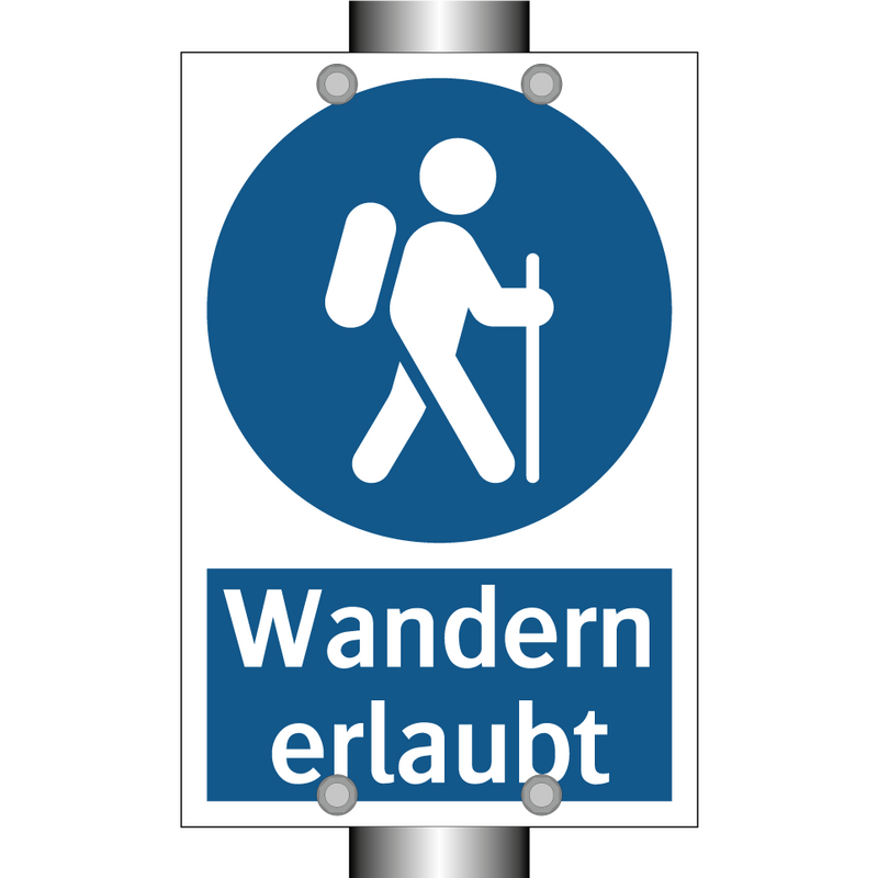 Wandern erlaubt