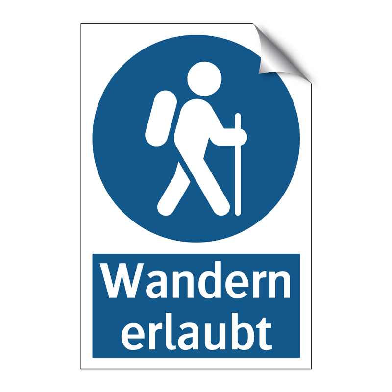 Wandern erlaubt