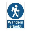 Wandern erlaubt