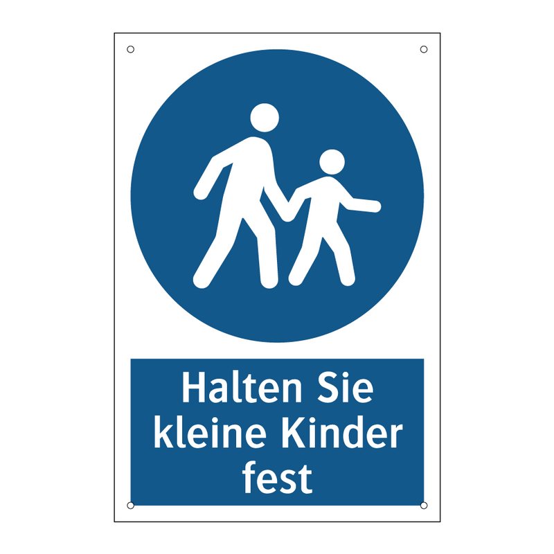 Halten Sie kleine Kinder fest