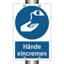 Hände eincremen