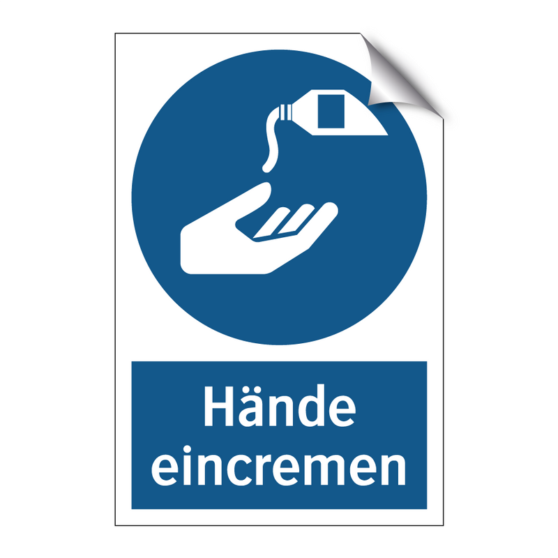 Hände eincremen