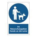 Im Naturschutzgebiet Hunde an die Leine